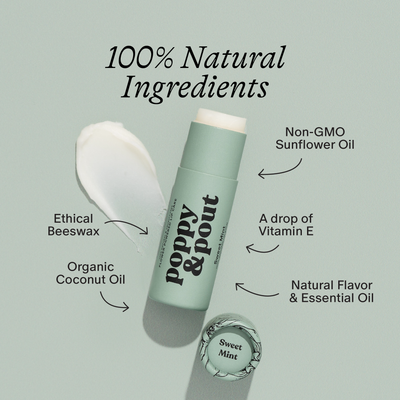 Poppy & Pout Lip Balm: Sweet Mint