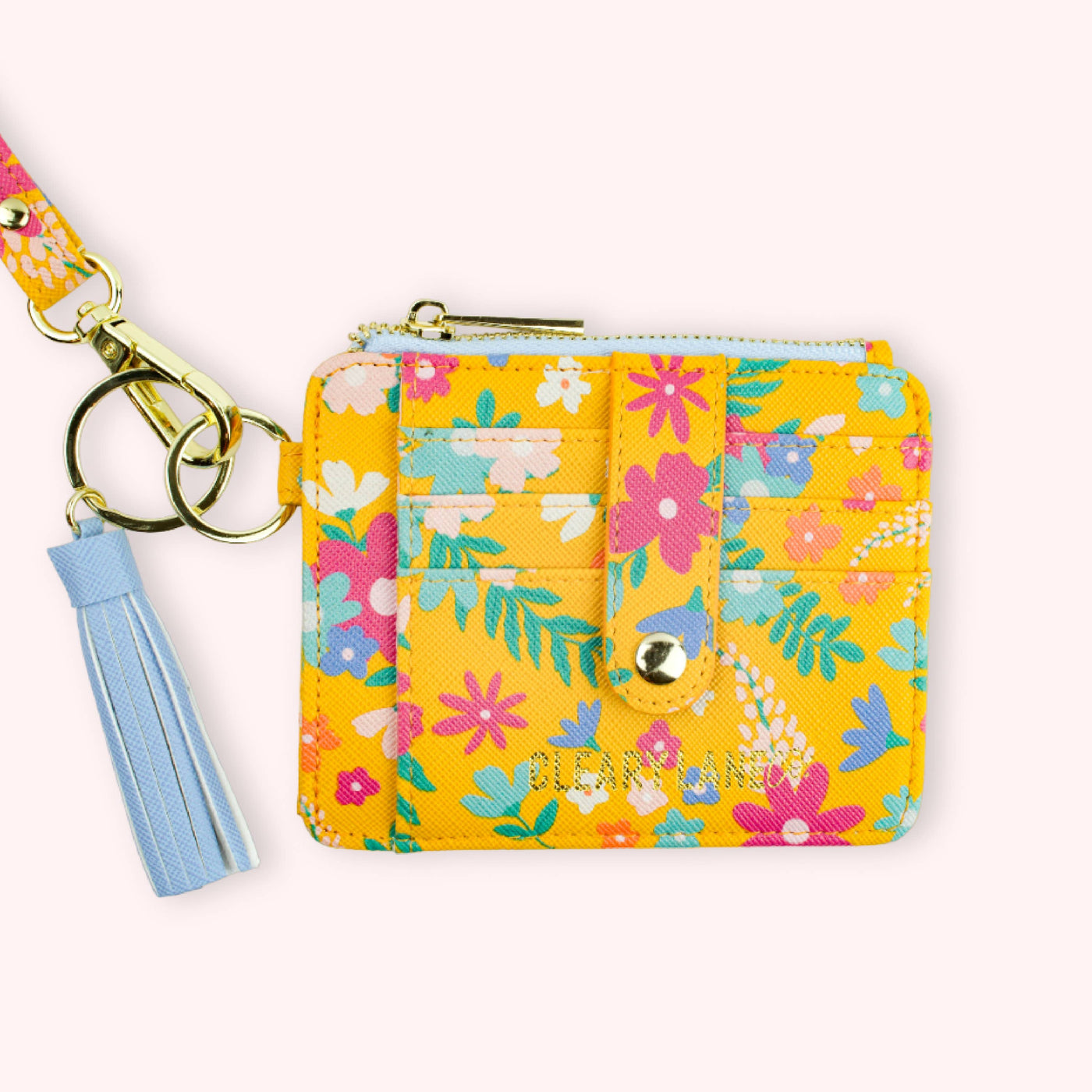 Cleary Lane Colorful Wallet Keychains: Emerald Garden