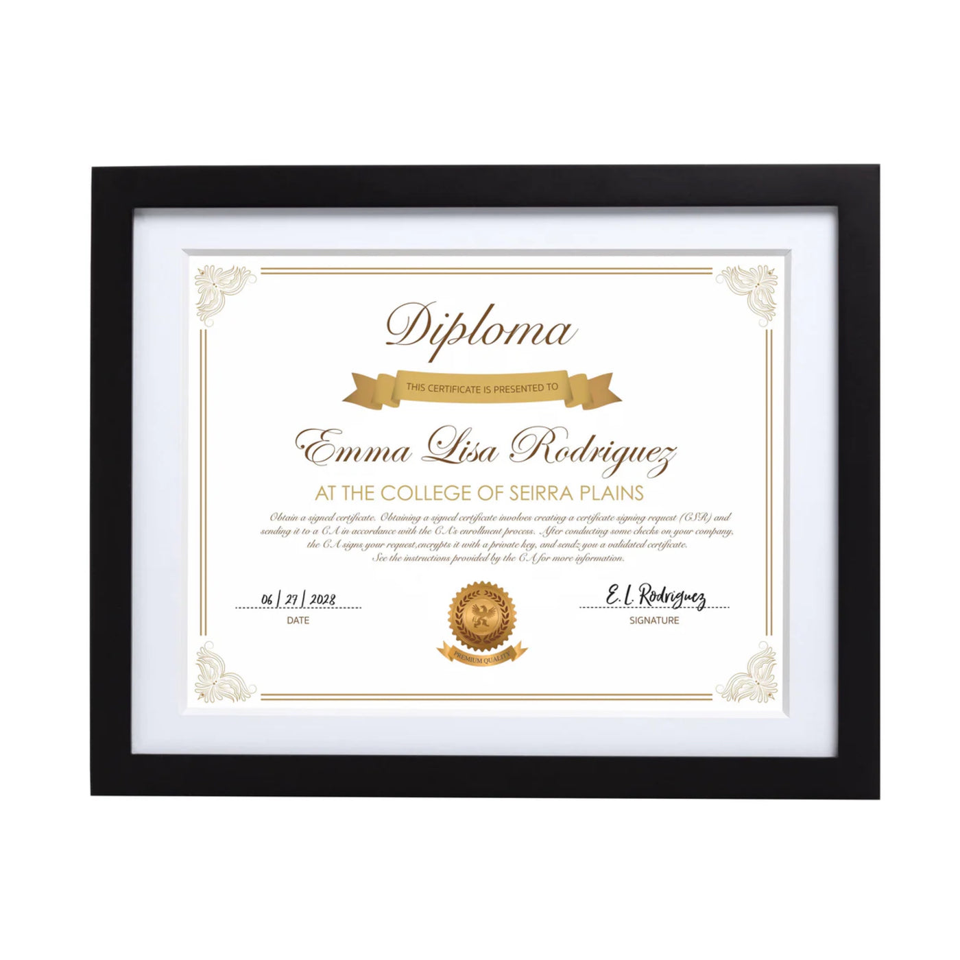 Classic Graduation Last Day Of School Diploma Frame