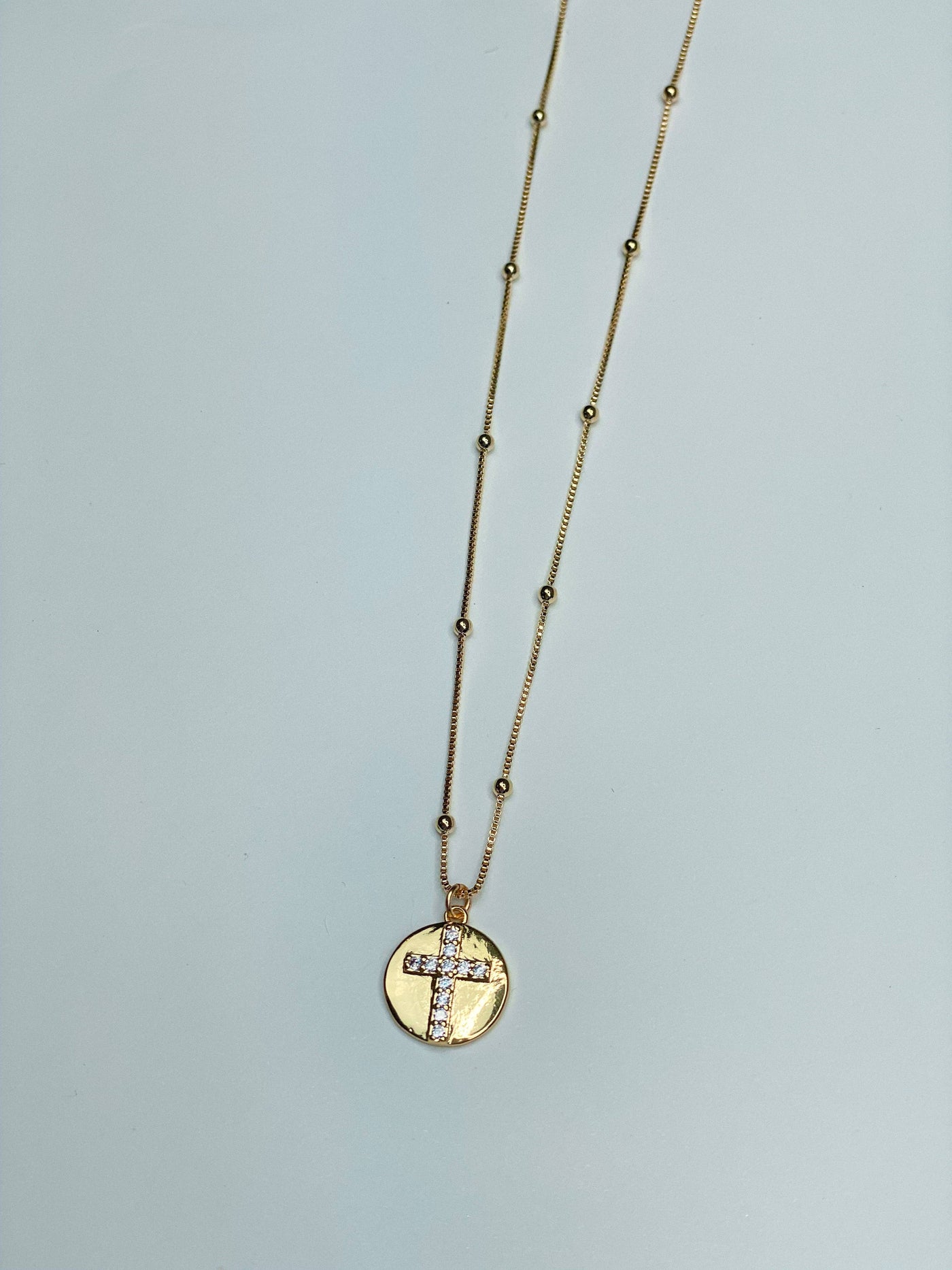 Taylor Shaye Michaela Cross Necklace