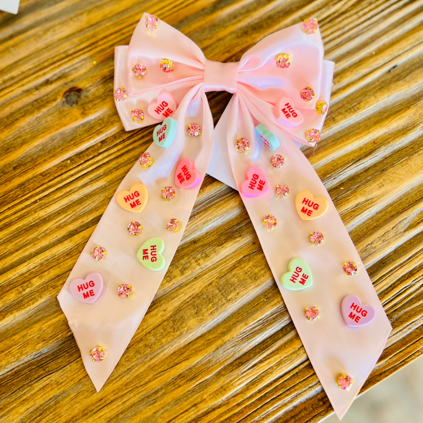 Candy Heart Hair Bow