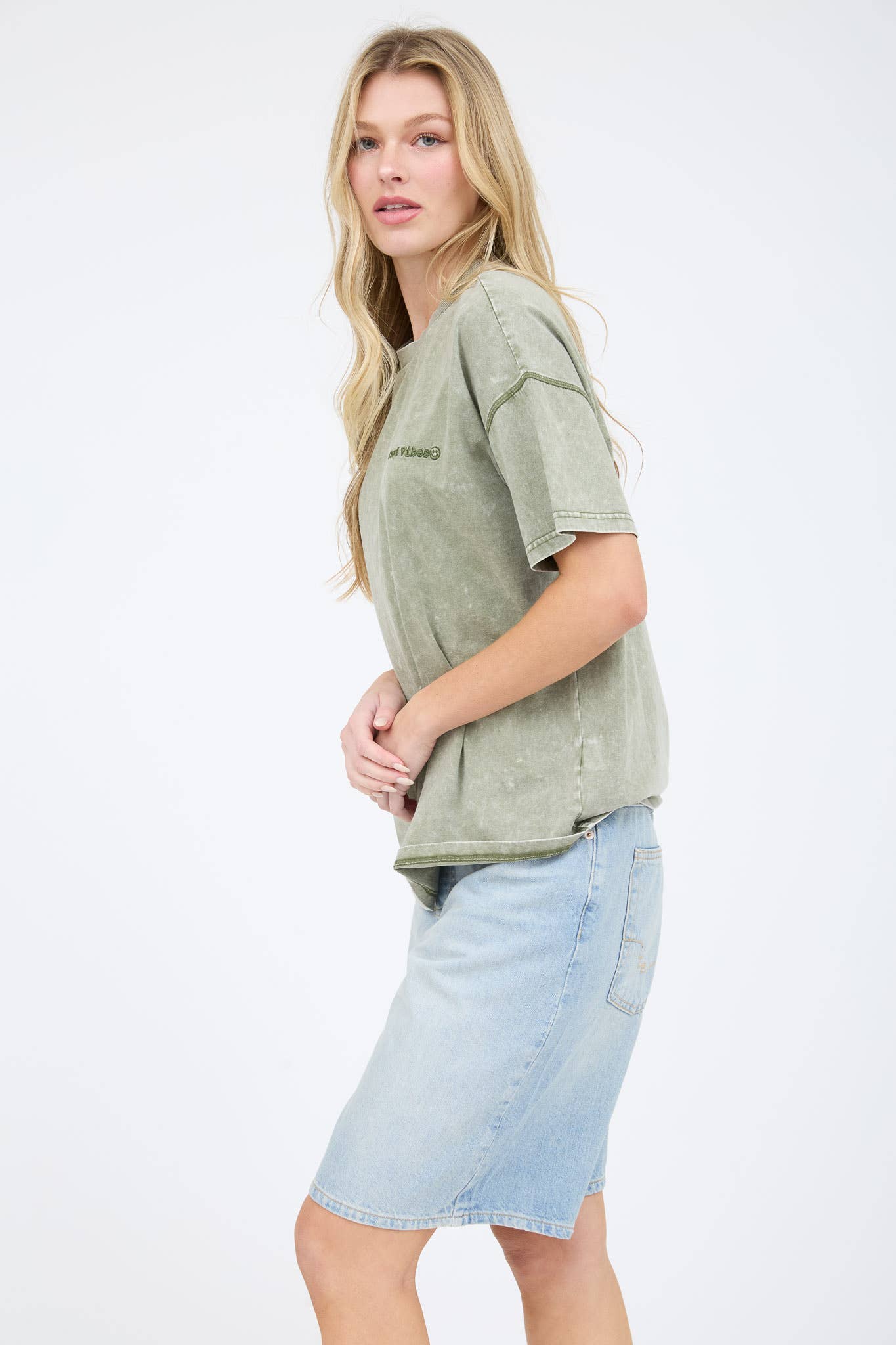 Good Vibes Washed Top