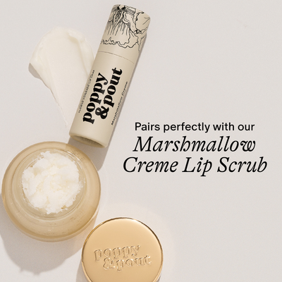 Poppy & Pout Lip Balm: Marshmallow Creme