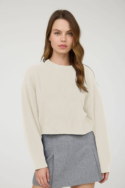 Cream Cropped Sweater