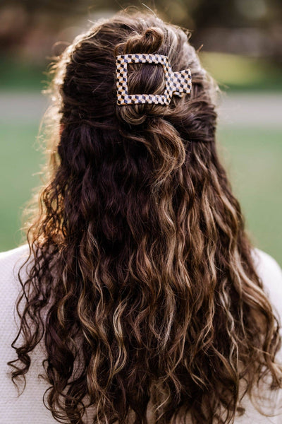 TELETIES Square Flat Hair Clip | Small | Gone Glamping