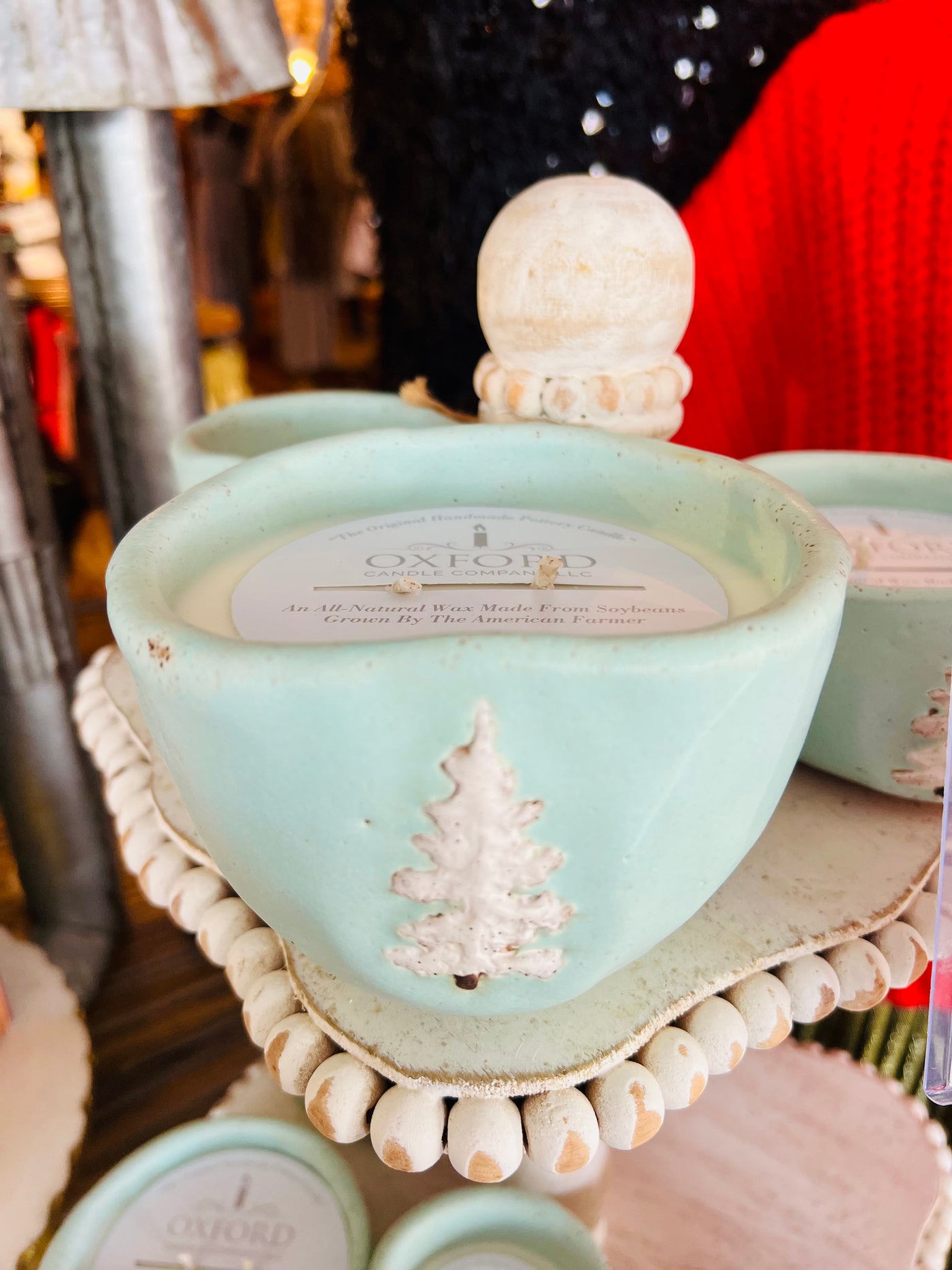 Oxford Candle Co. 14oz Tiffany Blue Pottery Candle