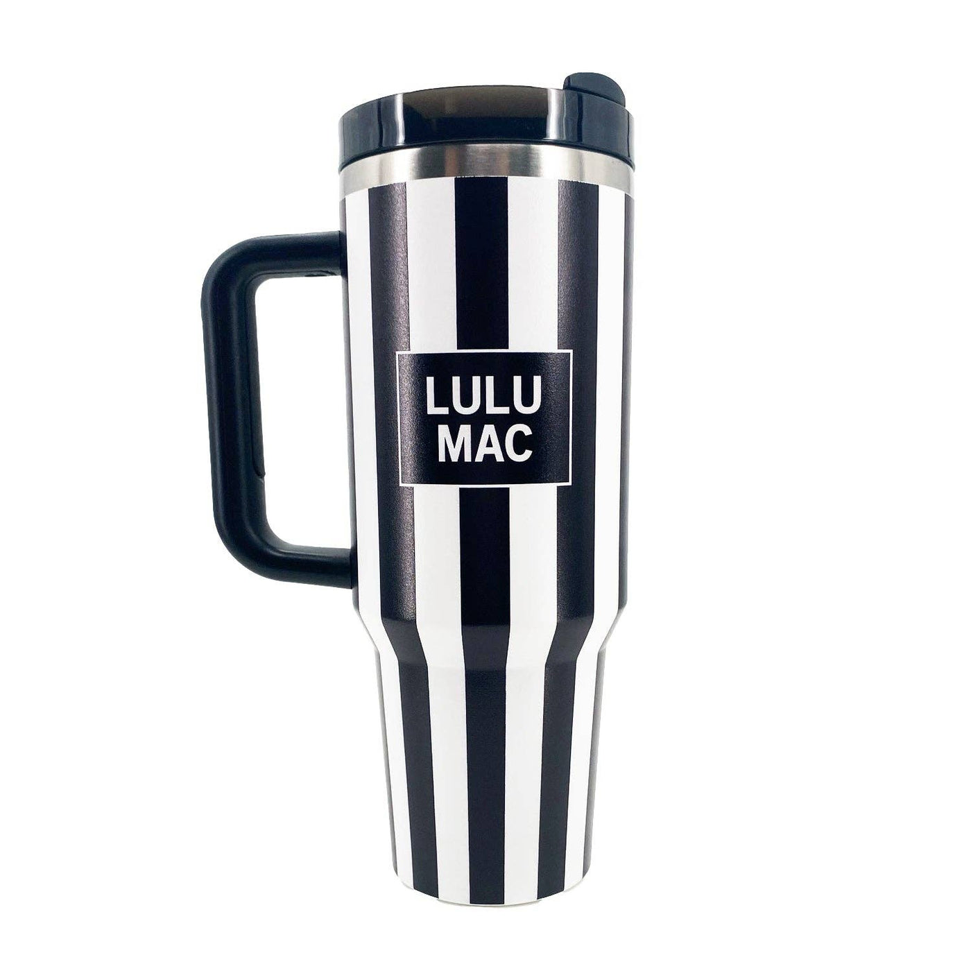 LULU MAC Stripe-Black Tumbler
