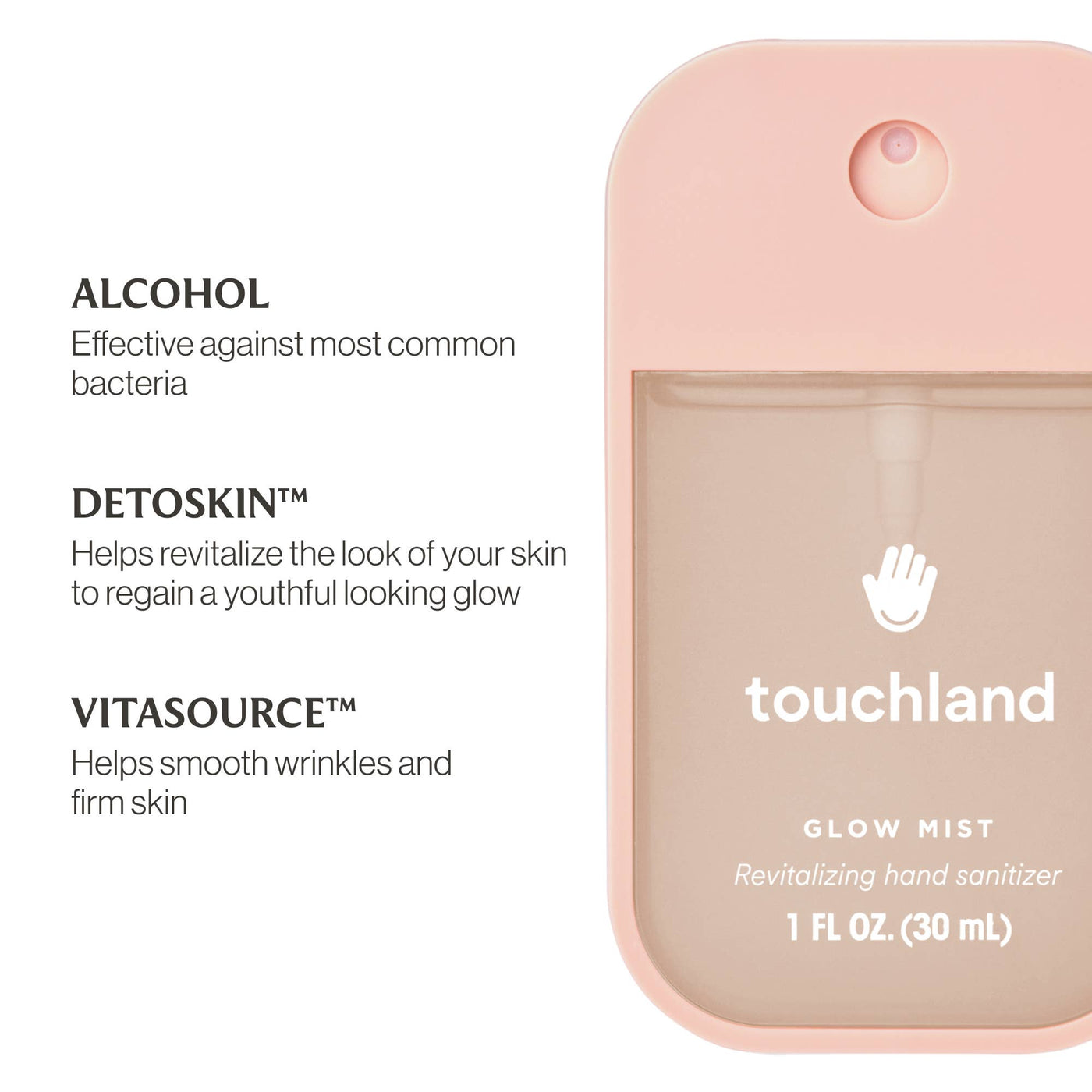 Touchland Rosewater Glow Mist Revitalizing Hand Sanitizer