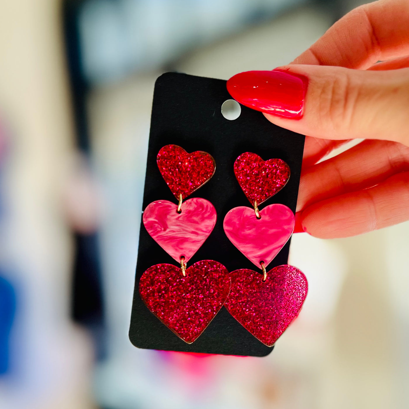 Heart Dangle Earrings