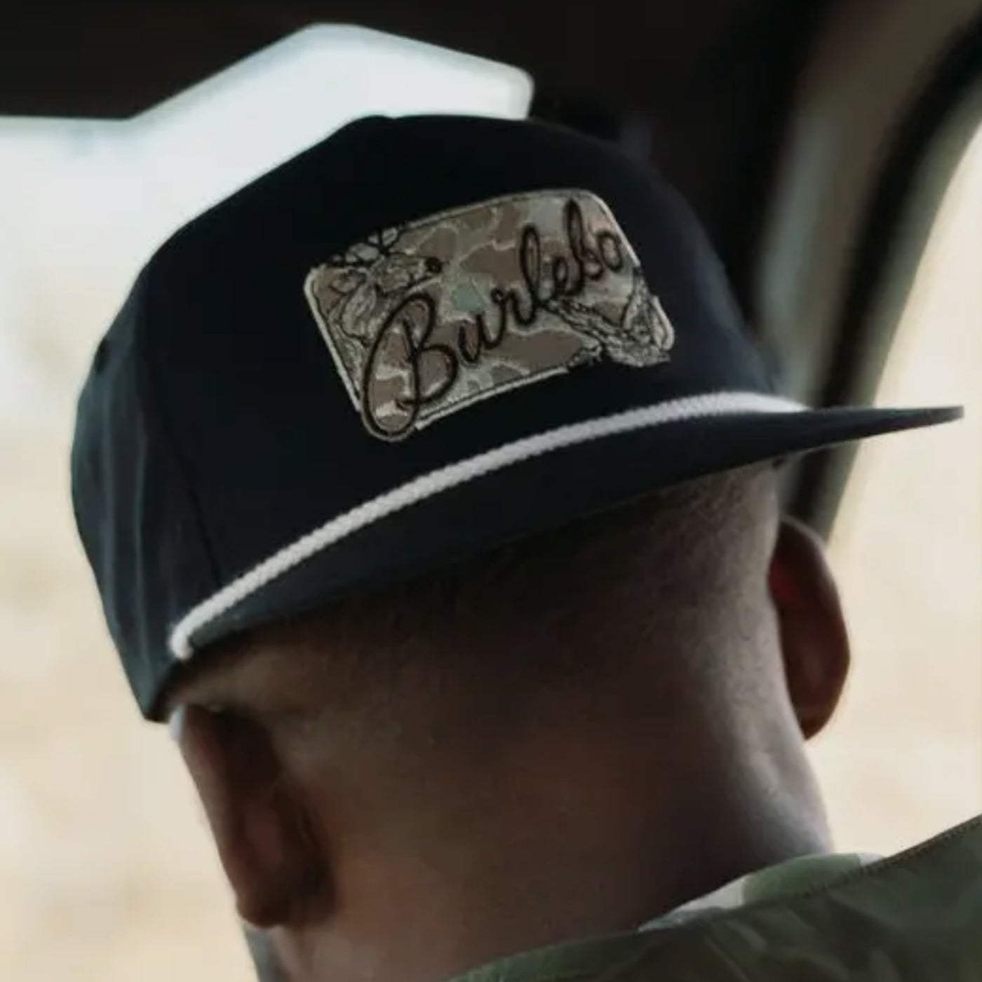 Burlebo Black Camo Patch Cap