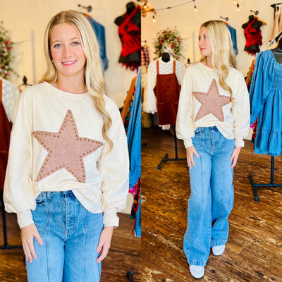 Studded Star Top