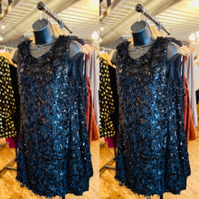 Load image into Gallery viewer, Black Sequin Festive Dress
