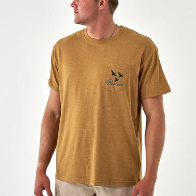 Burlebo Duck and Dog Light Brown Tee