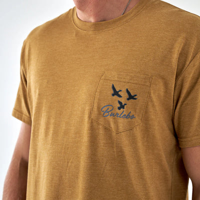 Burlebo Duck and Dog Light Brown Tee