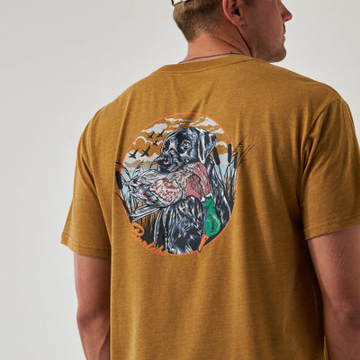 Burlebo Duck and Dog Light Brown Tee