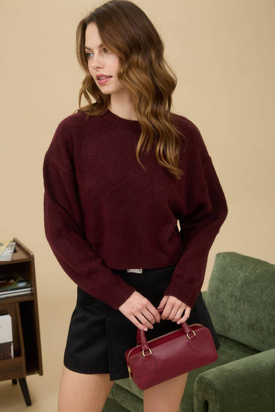 Cream Cropped Sweater