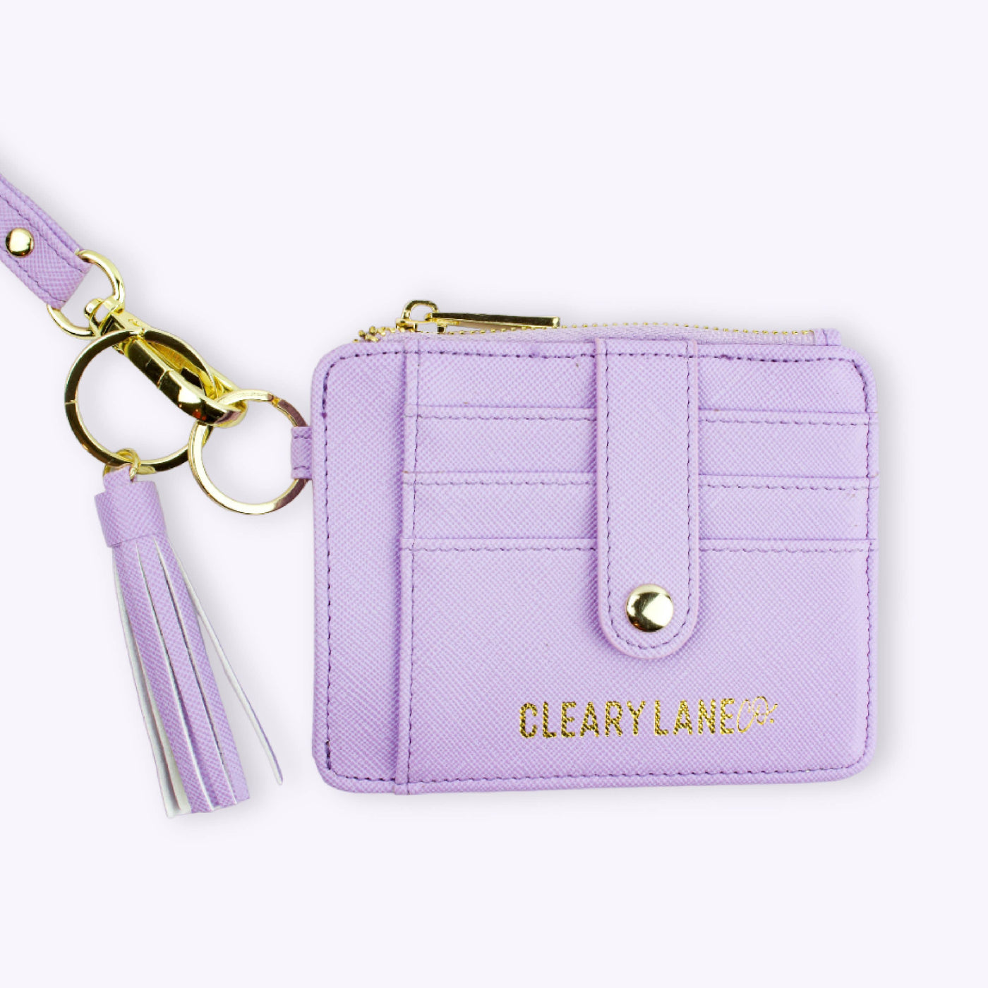 Cleary Lane Colorful Wallet Keychains: Lilac