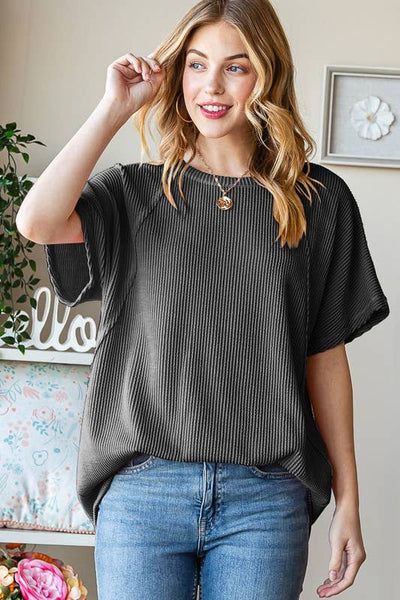 Sage Ribbed Top