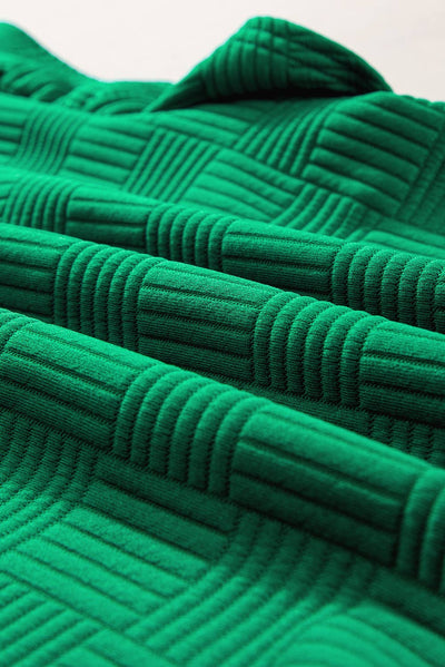 Green Textured Ruffle Set