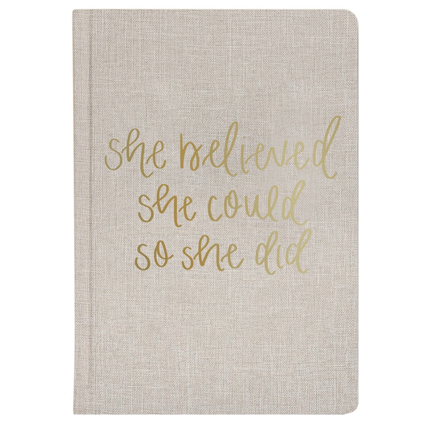 She Believed She Could Fabric Journal - Home Decor & Gifts