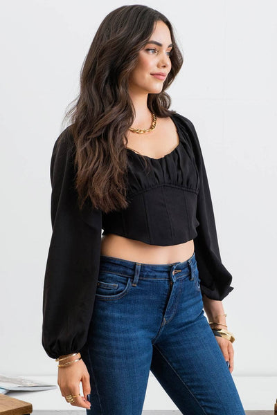 Black Corset Blouse