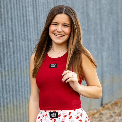 LULU MAC Red Tank Top