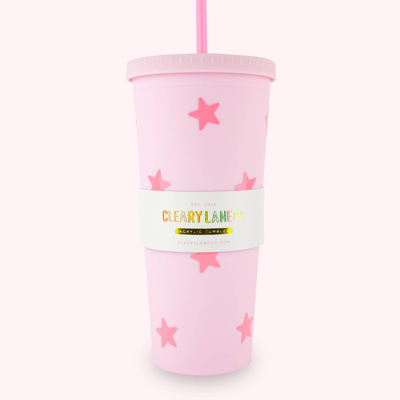 Cleary Lane 24oz Matte Tumbler Cup | Aqua FlowersClearly Lane