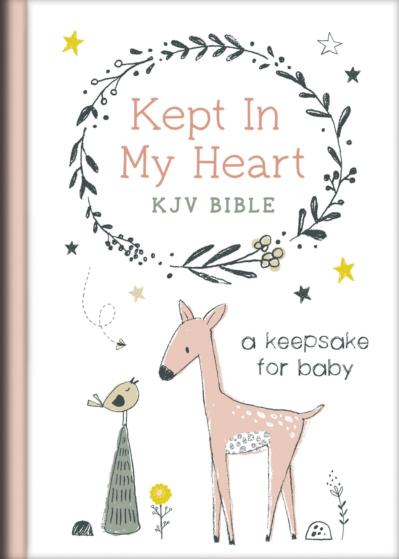 Kept in My Heart KJV Bible - Coral Woodland