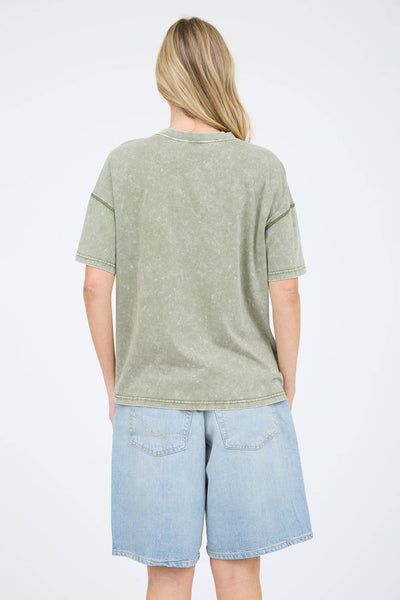Good Vibes Washed Top