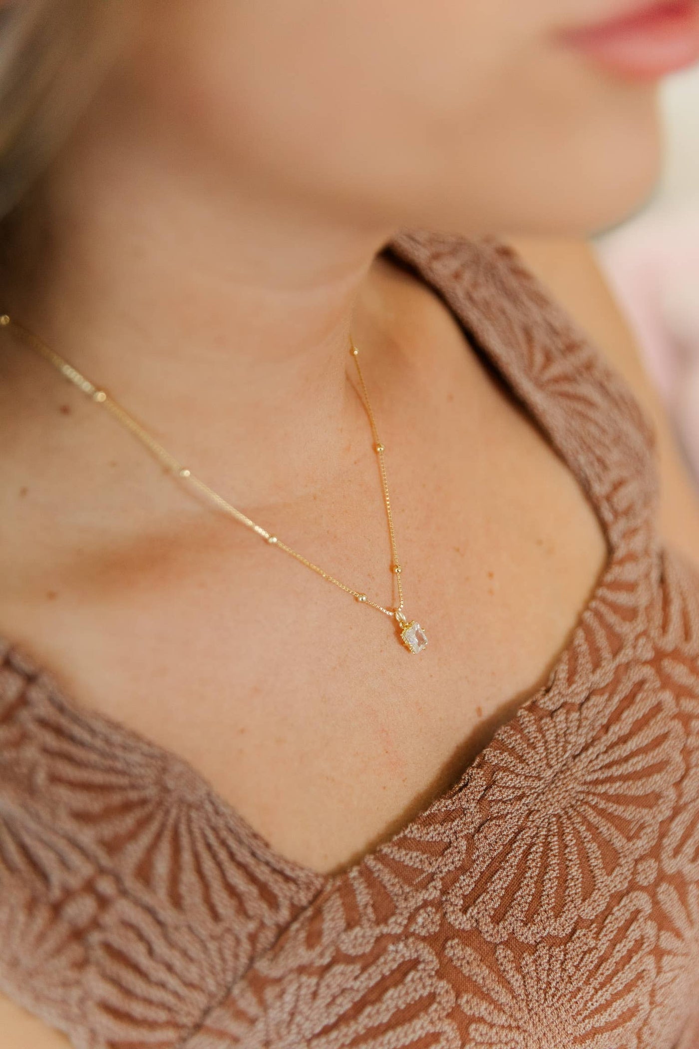 Taylor Shaye Stassi Necklace - Gold Filled Chain