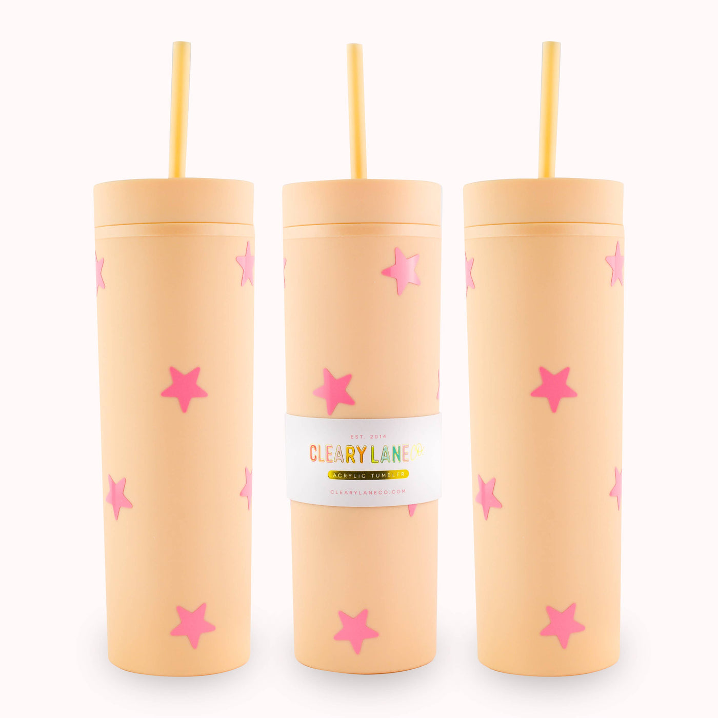 Clearly Lane 16oz Matte Tumbler Cup | Canary Hearts