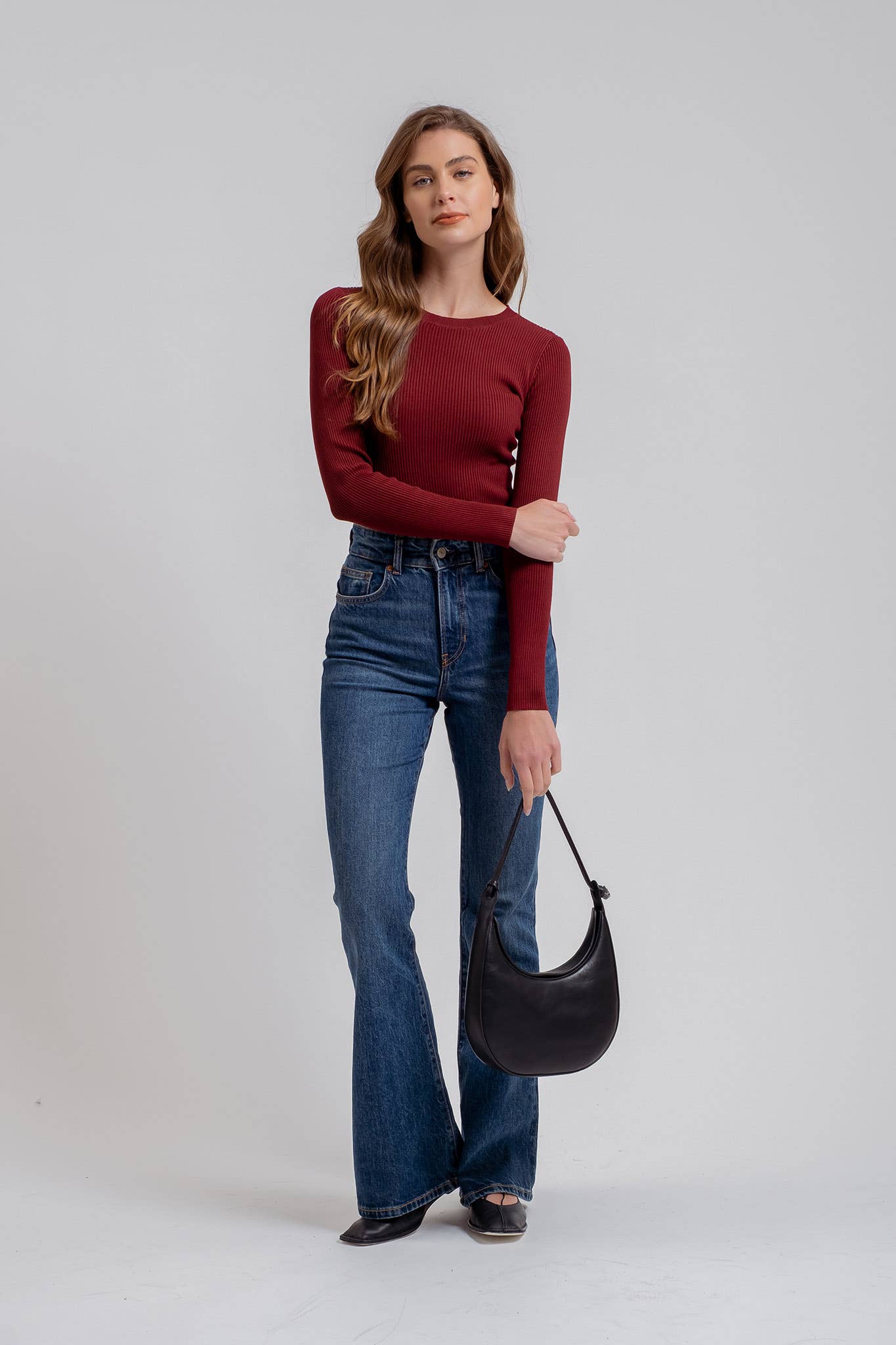 Natural Crewneck Knit Sweater