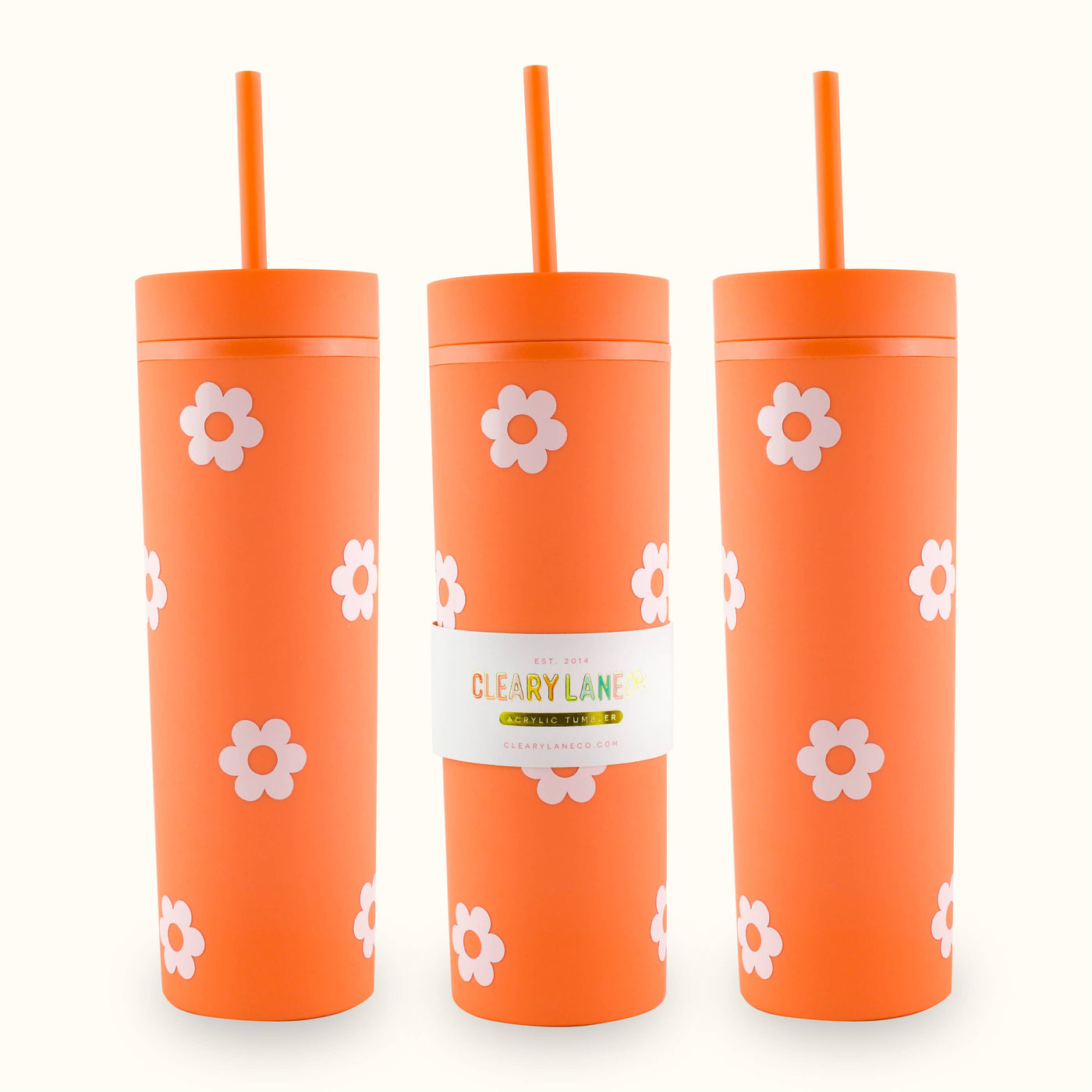 Clearly Lane 16oz Matte Tumbler Cup | Canary Hearts