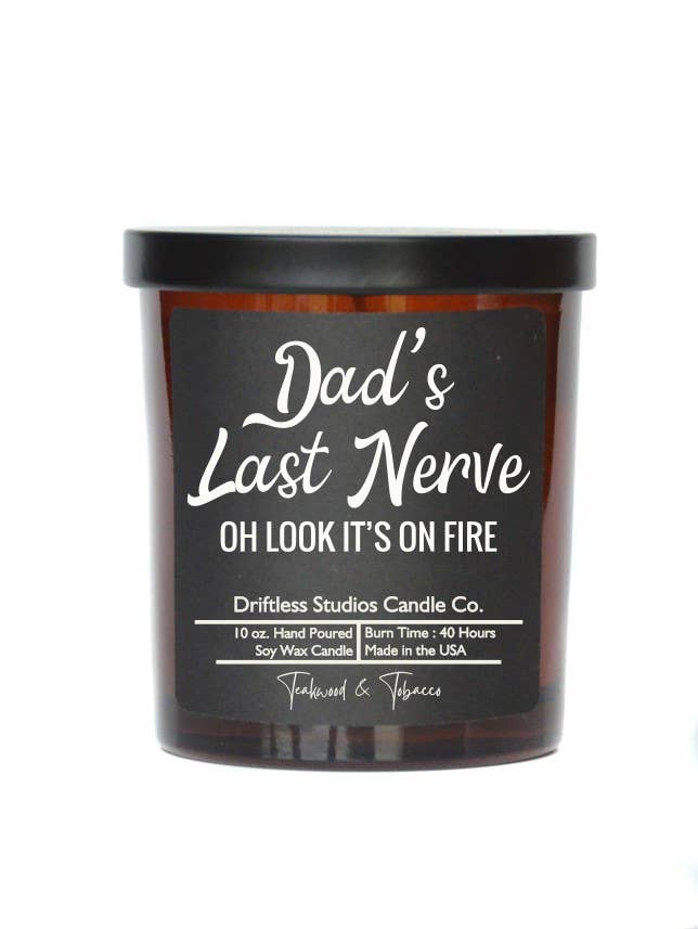 Dads Last Nerve - Soy Wax Candle: Smoked Bourbon