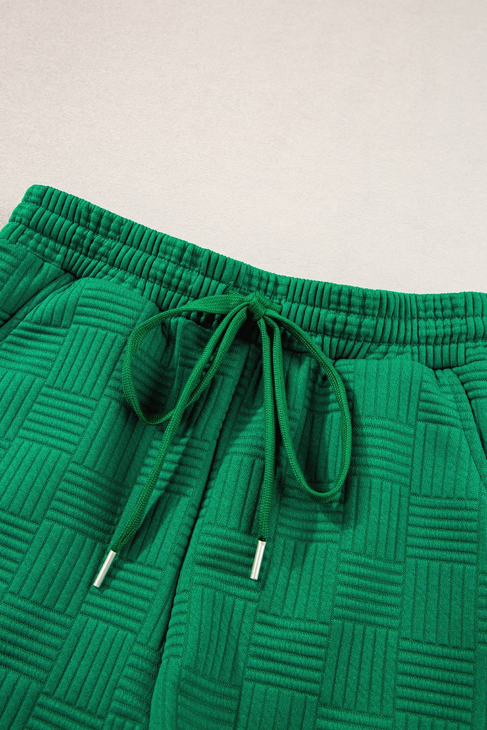 Green Textured Ruffle Set