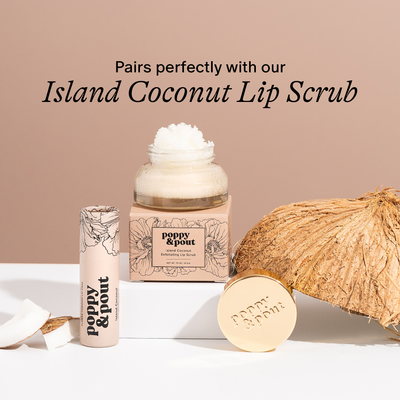 Poppy & Pout Lip Balm: Island Coconut