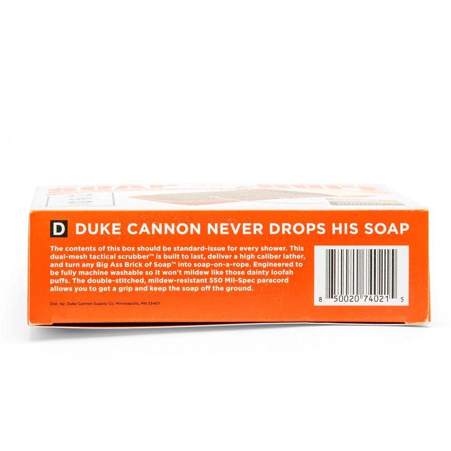 Duke Cannon Soap on a Rope Bundle Pack (Tactical Scrubber + Bourbon soap