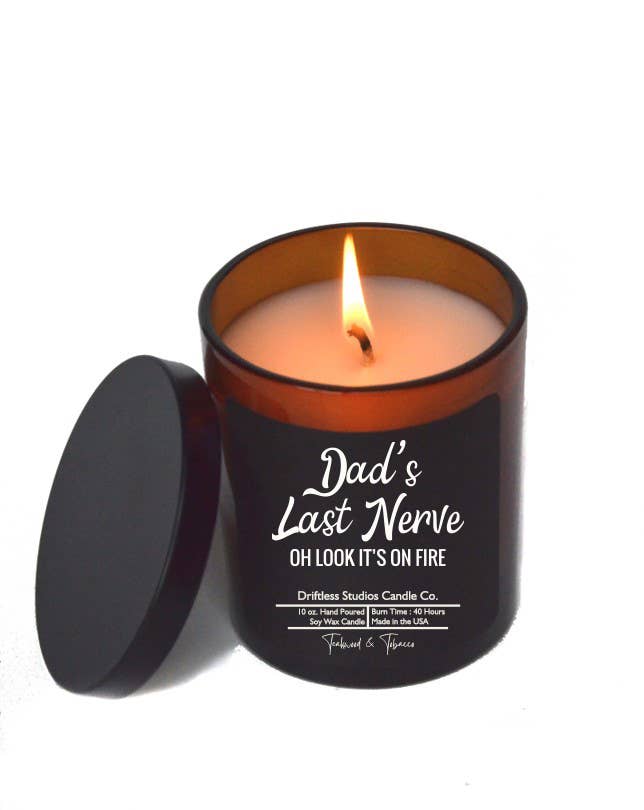 Dads Last Nerve - Soy Wax Candle: Smoked Bourbon