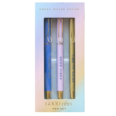 Good Vibes Metal Pen Set