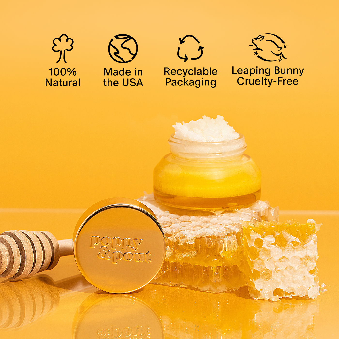 Poppy & Pout Lip Scrub: Wild Honey