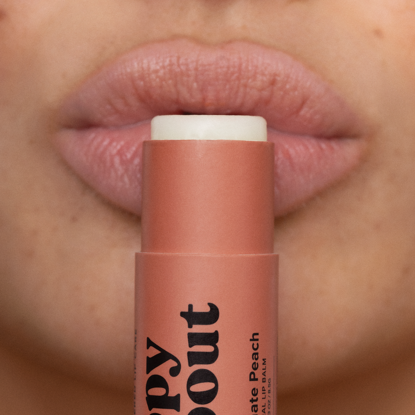 Poppy & Pout Lip Balm: Pomegranate Peach