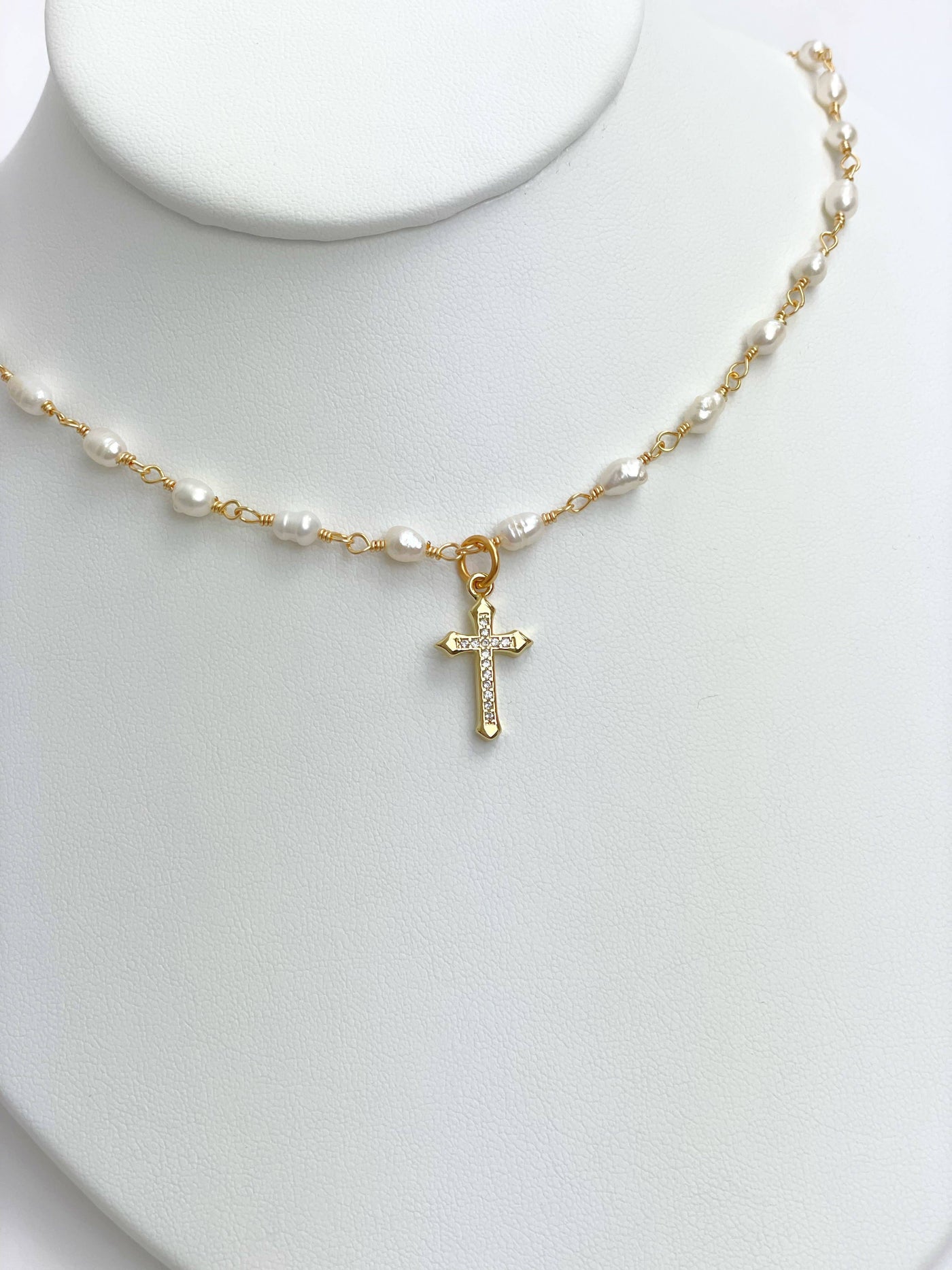 Taylor Shaye Florence Necklace Jacee Cross Necklace