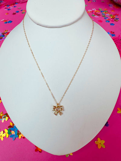 Taylor Shaye Diana Bow Necklace