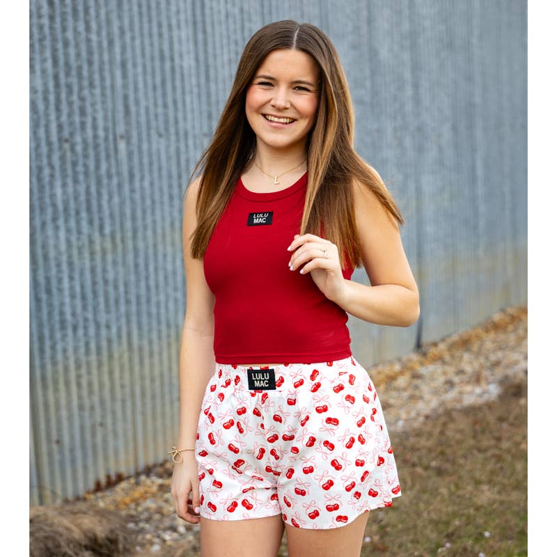 LULU MAC Cherry Boxer Shorts