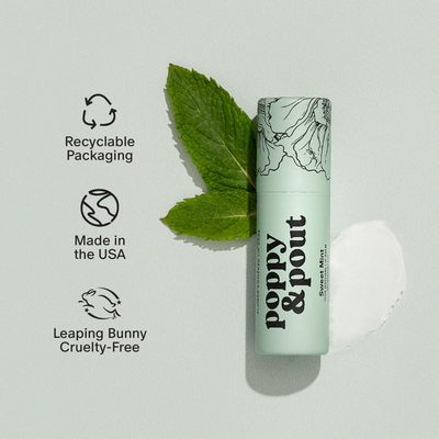 Poppy & Pout Lip Balm: Sweet Mint