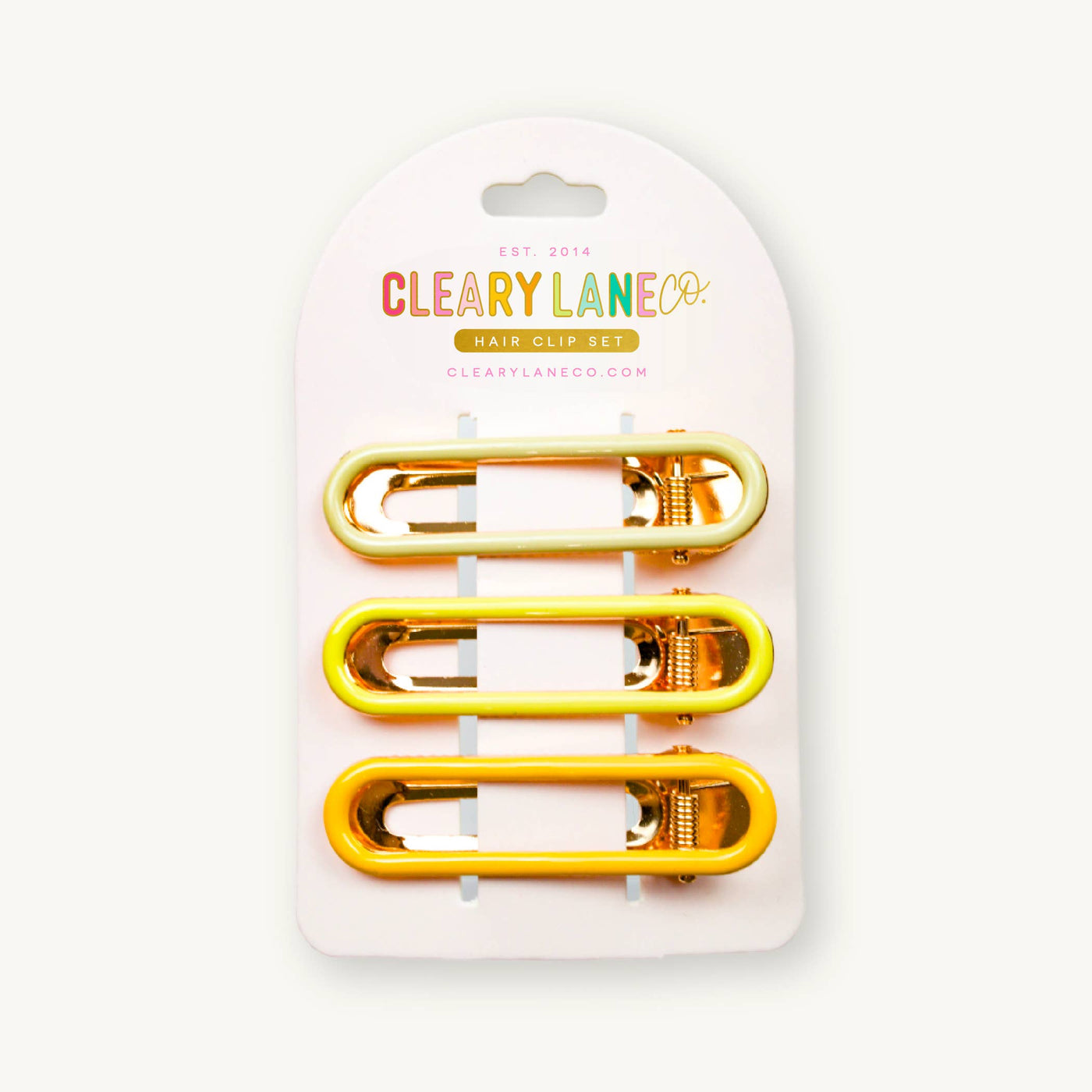 Cleary Lane Hair Clip Set | Yellow