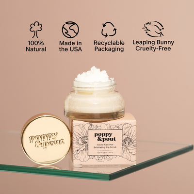 Poppy & Pout Lip Scrub: Island Coconut