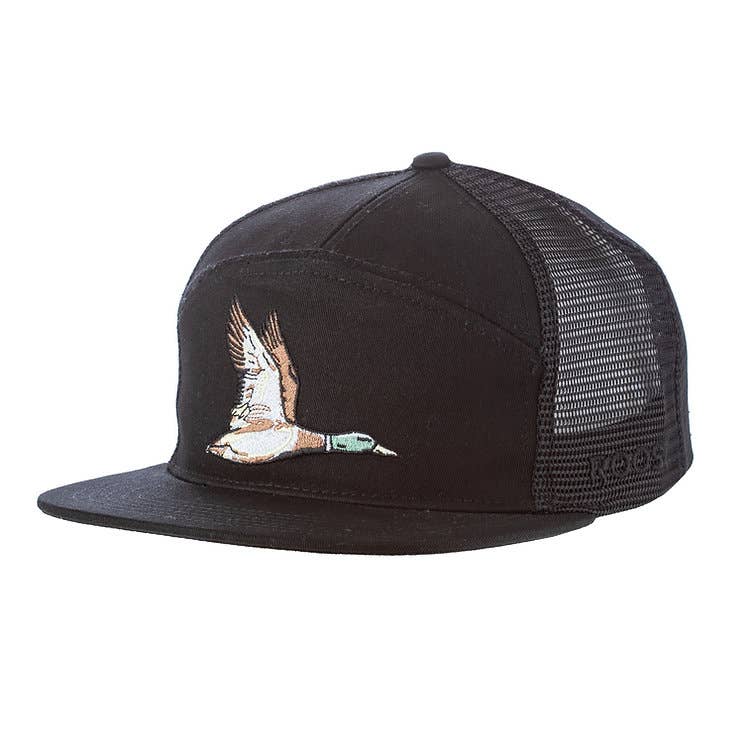 Roost Black 7 Panel Duck Hat (RH-R-35)