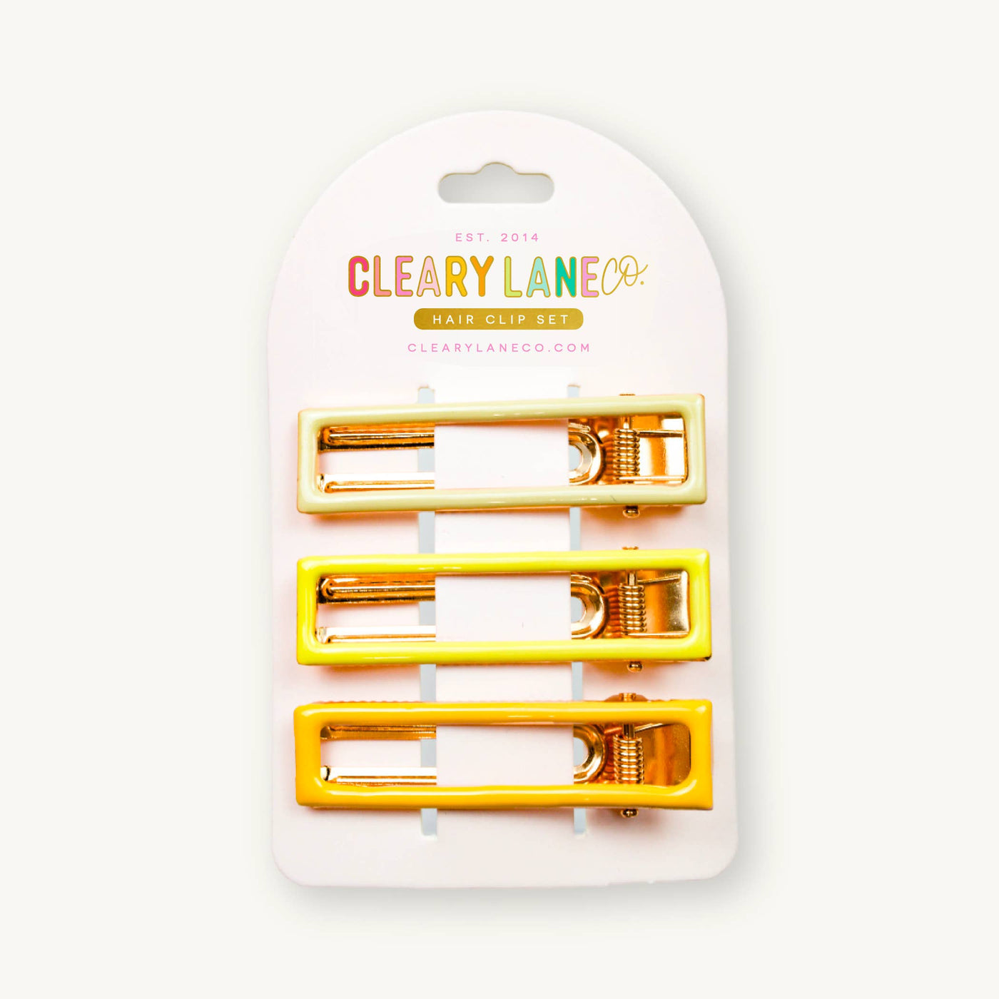 Cleary Lane Hair Clip Set | Yellow