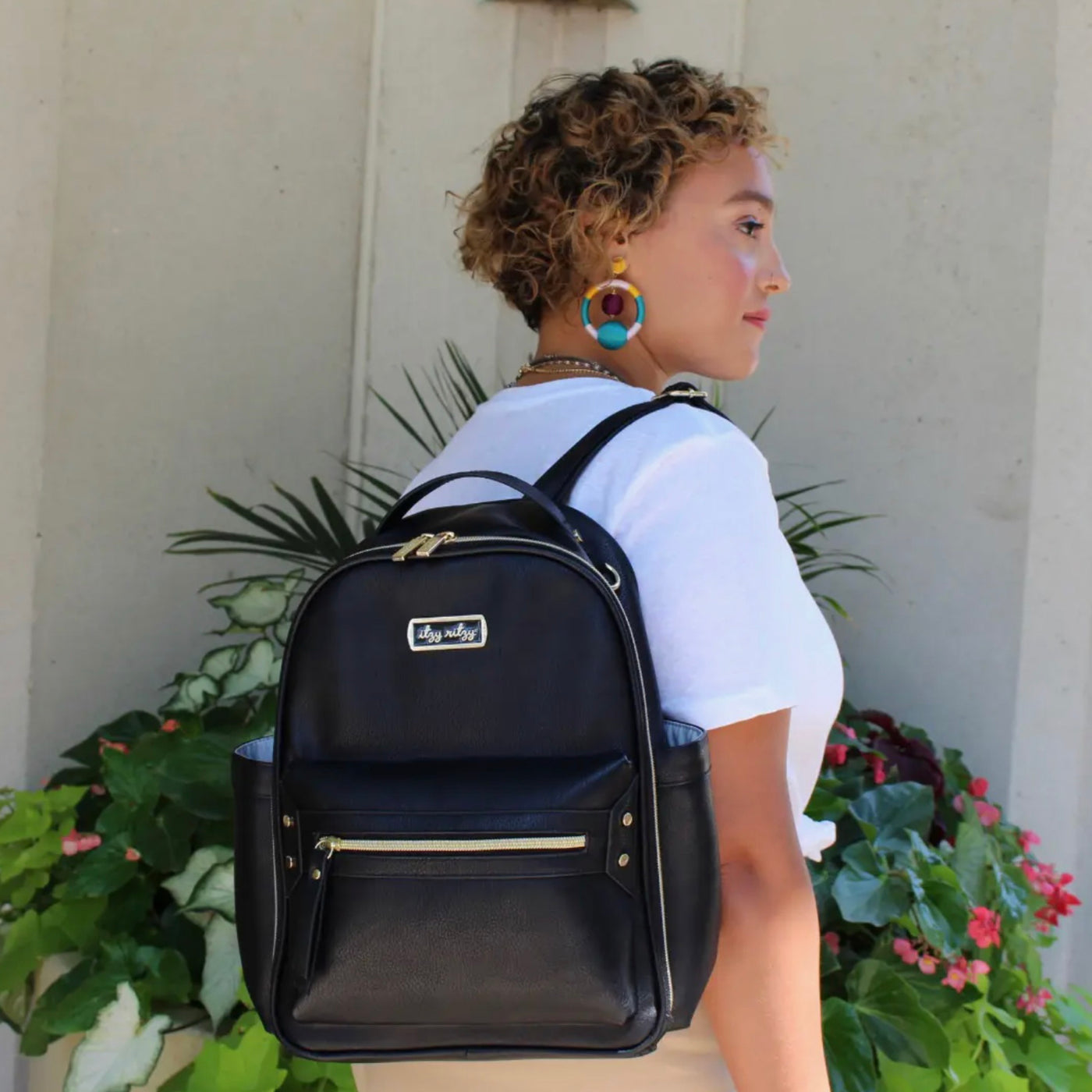 Black Itzy Mini™ Diaper Bag Backpack